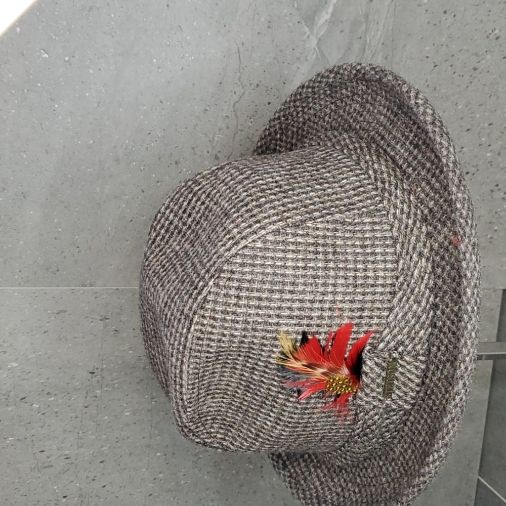 Stetson Tweed Brown 100% Wool Vintage Top Hat